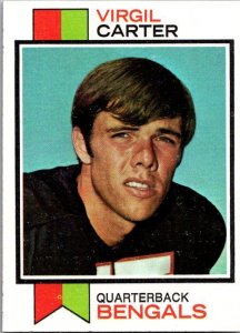 1973 Topps Football Card Virgil Carter Cincinnati Bengals sk2508