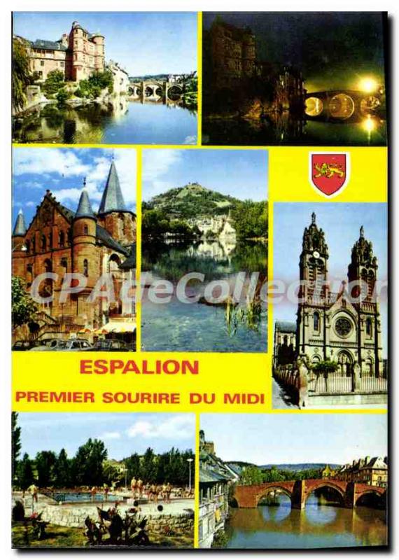 Old Postcard Espalion Aveyron Old Palace The City Hotel