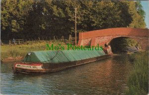 Buckinghamshire Postcard - Woughton-On-The-Green, Narrow Boats, Canal RS37220