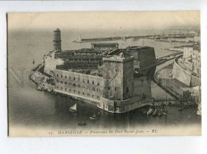 401179 FRANCE MARSEILLE Lighthouse fort Vintage LL postcard