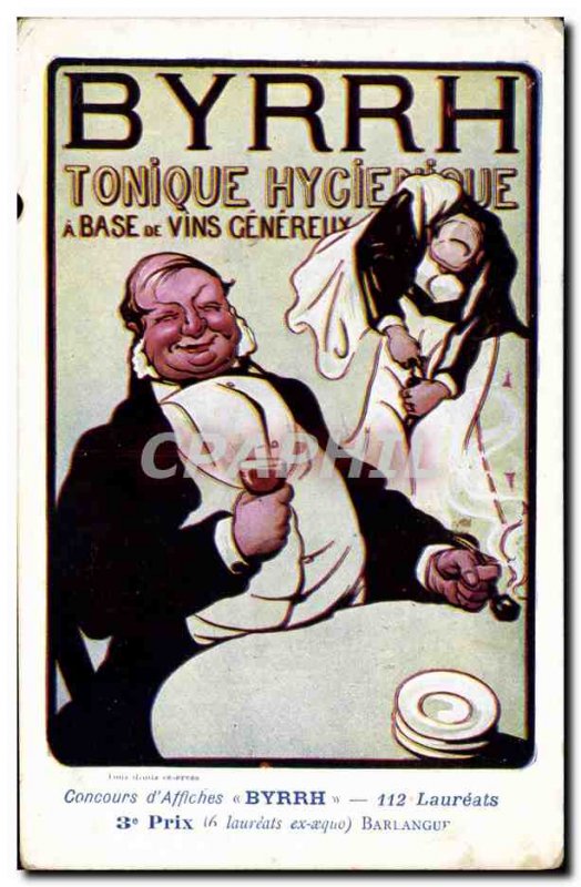 Old Postcard Fantasy Illustrator Byrrh Tonique hygienic