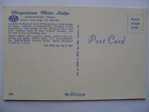 1960's Morgantown Restaurant & Motel Pennsylvania PA Postcard y5771-12