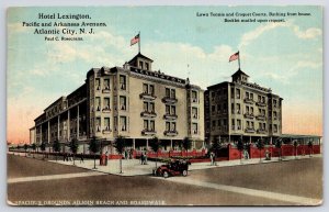 1913 Hotel Lexington Pacific & Arkansas Avenues Atlantic City NJ Posted Postcard