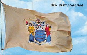 New Jersey State Flag Seal With Motto, Liberty and Prosperity State Flag NJ 