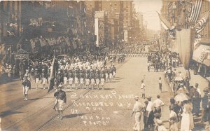 H98/ Rochester New York RPPC Postcard c1910 Shriners Parade Crowd 202