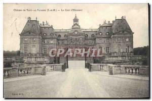 Postcard Old Chateau of Vaux le Vicomte and S M Honor Court