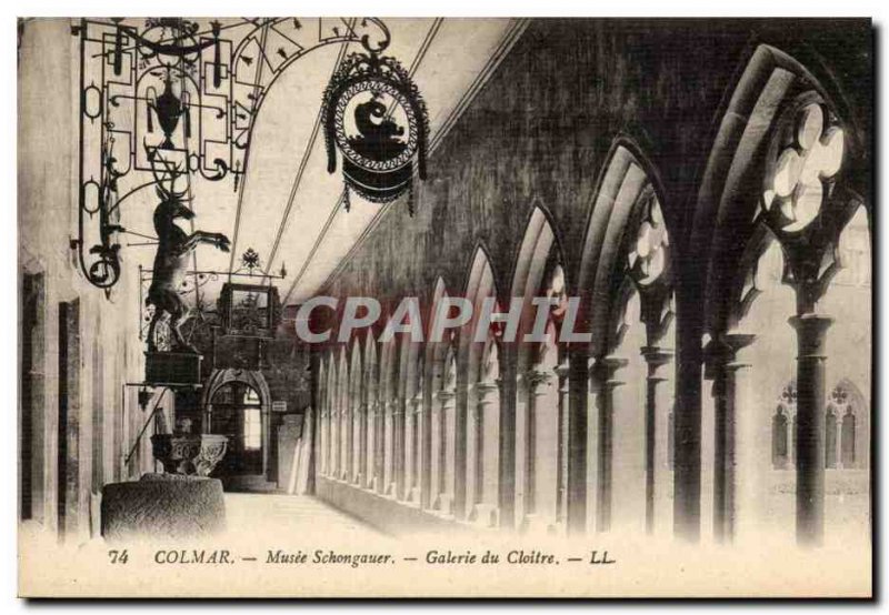 Colmar Old Postcard Museum Schongauer Gallery of the cloister