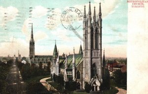 Vintage Postcard 1915 Metropolitan Church Cathedral Parish Toronto Canada