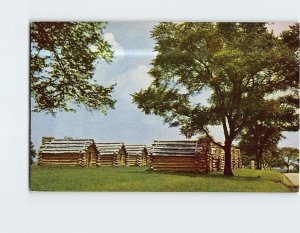 Postcard Camp Site Valley Forge Pennsylvania USA