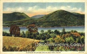 Elephant Mountain in Wilson Pond, Maine