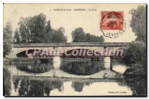 Old Postcard Vallee De La Cure Blannay Bridge