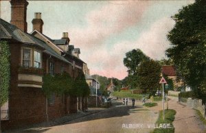 ALBURY Village in Surrey,  Vintage Postcard , England, United Kingdom