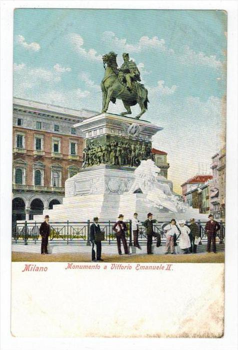 Italy Milan   Monument of Vittoro Emanuele II