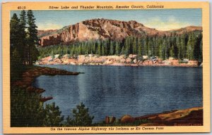 California CA, Silver Lake, Thunder Mountain, Amador County, Vintage Postcard