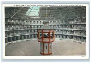 C. 1910 Interior View Of Cell House Illinois State Penitentiary. Postcard P191E