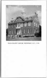 Old Colony House, Newport RI Vintage Postcard H12