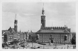 B94723 copenhagen city hall square real photo  denmark