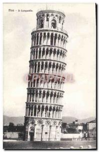 Old Postcard Pisa ll Campanile