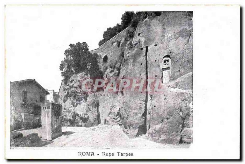 Old Postcard Roma Rupe Tarpea