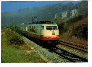 Electric Express Locomotive Railway Train, Altmuhl Valley, Germany