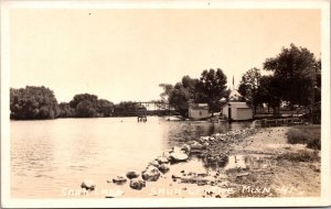 Real Photo Postcard Sauk Lake in Sauk Centre, Minnesota