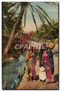 Algeria Old Postcard Scenes and Types of Carriers & # 39eau