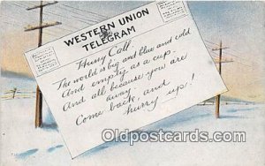 Western Union Telegram Unused 