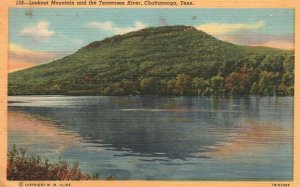Vintage Postcard 1920's Lookout Mountain & Tennessee River Chattanooga Tenn. TN