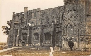 Lot318 christchurch priory norman tower real photo   uk