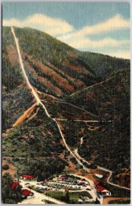 Manitou Springs Colorado, Mt. Manitou Scenic Incline Railway, Vintage Postcard