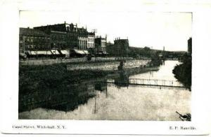 WHITEHALL NY - Canal Street udb Postcard