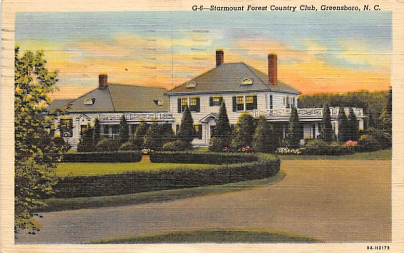 Starmount Forest Country Club Greensboro, North Carolina NC