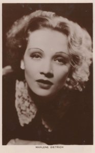 Marlene Dietrich Rare Real Photo Vintage Film Movie Postcard