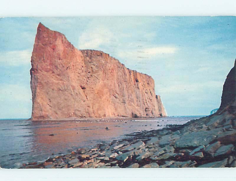 Pre-1980 TOWN VIEW SCENE Perce - Gaspe Peninsula Quebec QC p9897