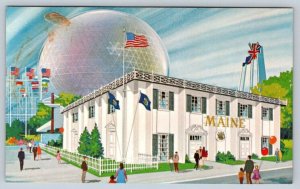 Maine Pavilion, Expo 67, Montreal Quebec Canada, Vintage Chrome Postcard #2