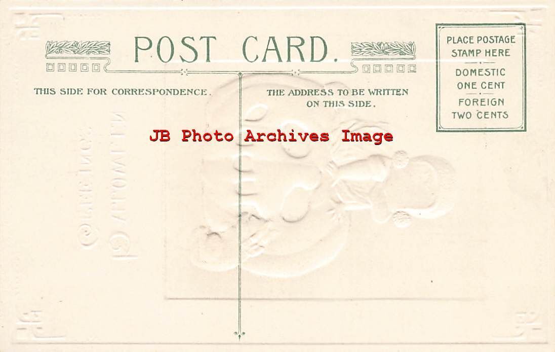 Carte Postale Valentine – Enfant Avec Chat – Jason Freixas – Vers 1910 – Originale