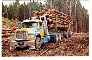 Trucklaod of Logs, Whakarewarewa State Forest Park, New Zealand,