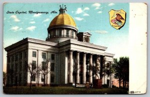 Vintage Alabama Postcard -  State Capitol  Montgomery   1909