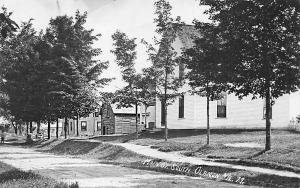 Olamon ME Dirt Main Street South Houses Real Photo Postcard 