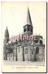 Old Postcard Poissy S and O Apse Church