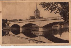 BF16933 laval la basilique et le pont d avesnieres france front/back image