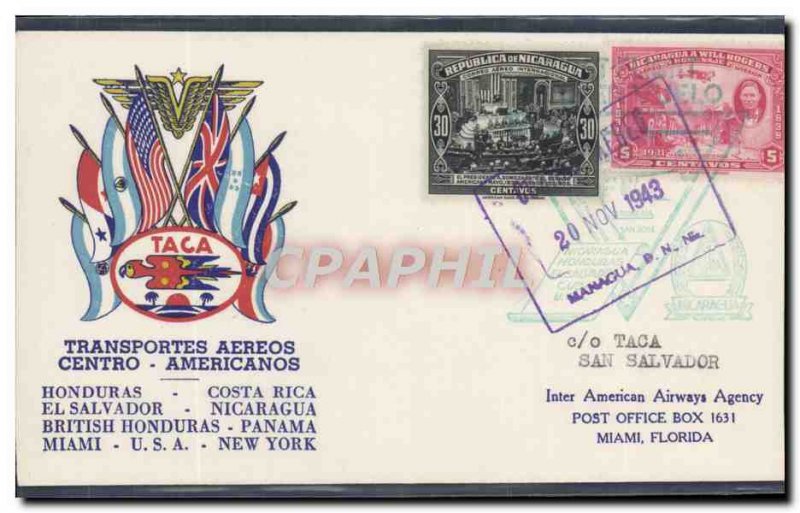 Flight Nicaragua to Miami Letter 20 1943