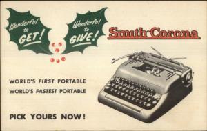 Smith-Corona Typewriter HR Rodecker Columbus OH Overprint Postcard