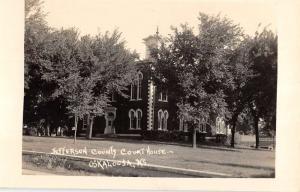 Oskaloosa Kansas Jefferson Court House Real Photo Antique Postcard K95757