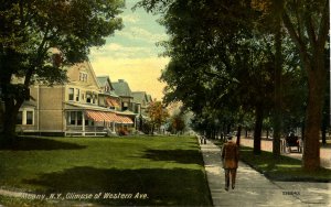 NY - Albany. Glimpse of Western Avenue