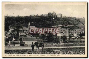 Old Postcard Panorama South Chevreuse