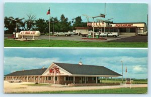 STORM LAKE, Iowa IA ~ Roadside 3 & 71 TRUCK STOP Motel Restaurant 1970s Postcard
