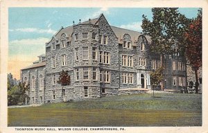 Thompson Music Hall Wilson College - Chambersburg, Pennsylvania PA  