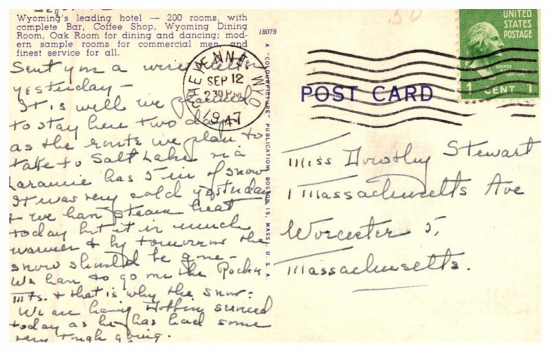 Wyoming  Chetenne , Plains Hotel