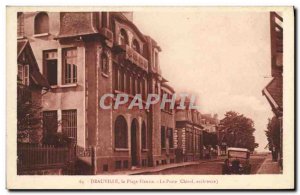 Old Postcard Deauville Fleurie Beach Post